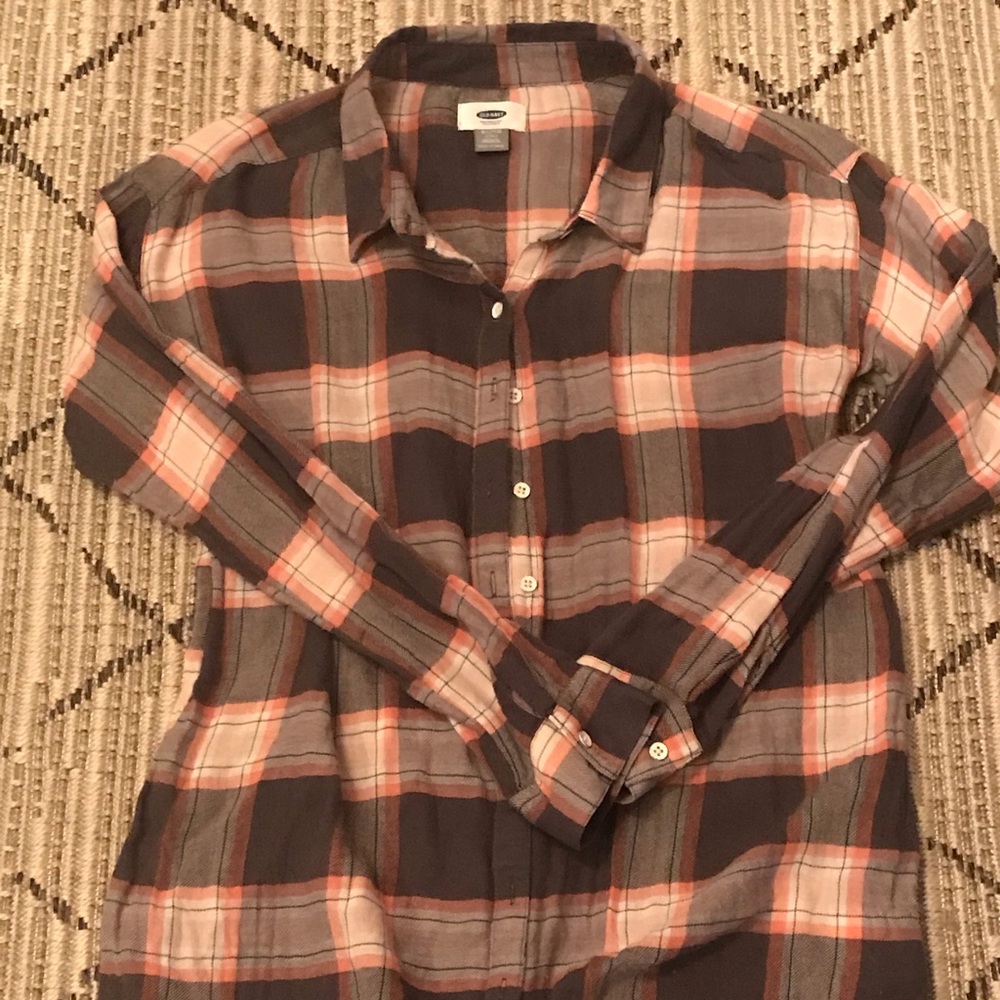 Old navy flannel tunic